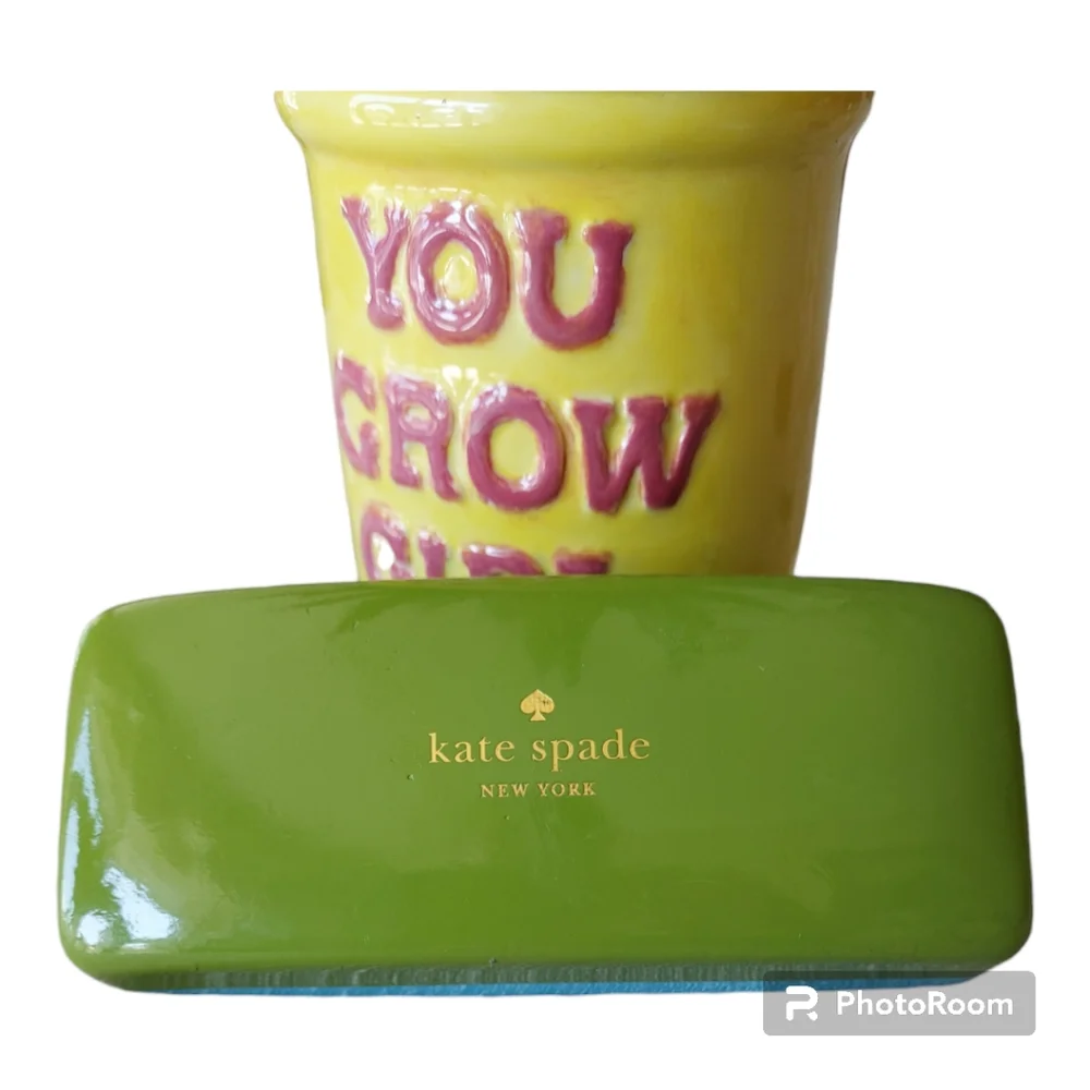 Kate Spade Two-Tone Eyeglass Case Blue & Green - Picture 1 of 11